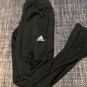 black adidas adjustable pants